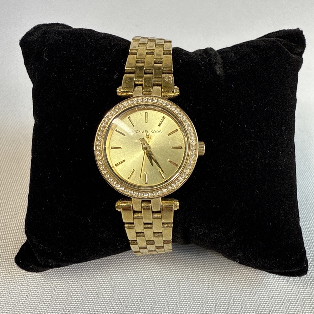 Michael Kors Darci MK3295 Wrist Watch for Women Gold Tone‎ Stainless Steel